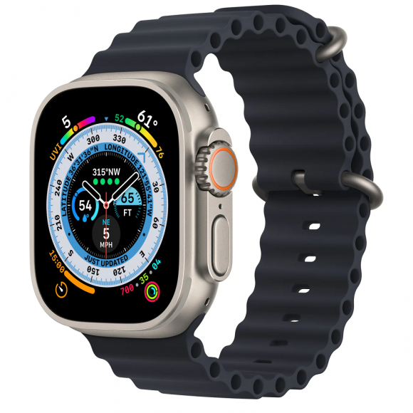 Pulseira de relógio de metal com miçangas para Apple Watch Ultra