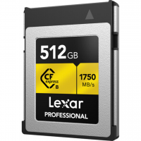 Cartão de Memória CFexpress Lexar Profissional Gold 512GB Type B 1750MB/s