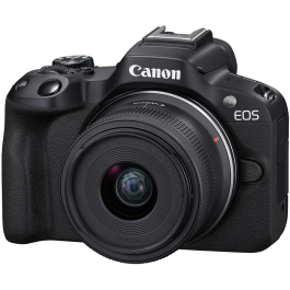 Câmera Canon EOS R50 Mirrorless com lente RF-S 18-45mm f/4.5-6.3 IS STM