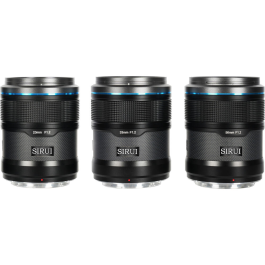 Kit de 3 Lentes Sirui Sniper f/1.2 para Sony E