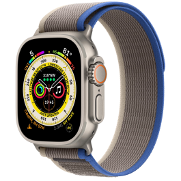 Apple Watch Ultra 49mm, Titanium, Pulseira Blue/Gray