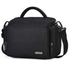 Bolsa de Ombro para câmera DSLR e Mirrorless Sony, Nikon e Canon (Preto)