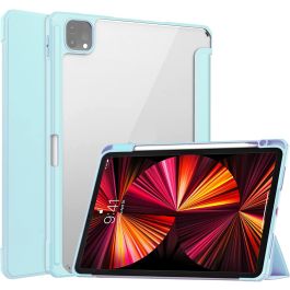 Capa Transparente iPad Pro 11" com Suporte para Pencil - Azul