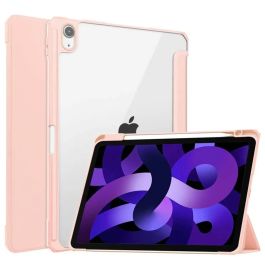 Capa Transparente iPad Air com Suporte para Pencil -Rosa