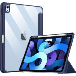 Capa Transparente iPad Air com Suporte para Pencil -Azul Escuro 