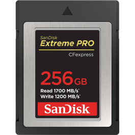 Cartão de Memória CFexpress SanDisk Extreme PRO 256GB Type B 1700MB/s