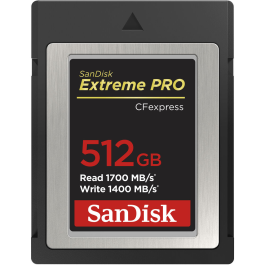 Cartão de Memória CFexpress SanDisk Extreme PRO 512GB Type B 1700MB/s