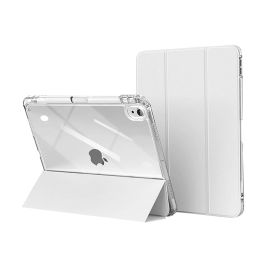 Capa Transparente iPad 10 com Suporte para Pencil -Prata 