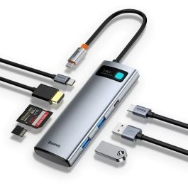  Adaptador Baseus 7 em 1 Hub Usb C HDMI