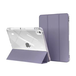 Capa Transparente iPad 10 com Suporte para Pencil - Roxo