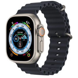 Apple Watch Ultra 49mm, Titanium, Pulseira Ocean Midnight 