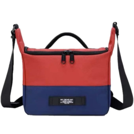 Bolsa de Ombro para Câmeras DSLR e Mirrorless Sony, Nikon e Canon (Azul e Vermelho) M