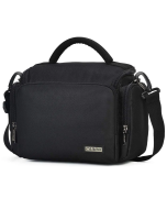 Bolsa de Ombro para câmera DSLR e Mirrorless Sony, Nikon e Canon (Preto)