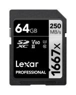 Cartão de Memória SDXC Lexar Professional Silver 64GB UHS-II 250MB/s