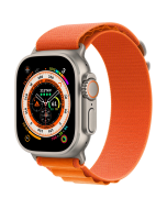 Apple Watch Ultra 49mm, Titanium, Pulseira Alpine Loop Orange 