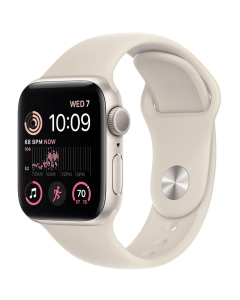 Apple Watch SE 2 40mm, GPS, Alumínio Starlight, Pulseira Esportiva Starlight