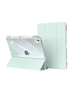 Capa Transparente iPad 10 com Suporte para Pencil - Verde Claro