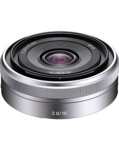 Lente Sony E 16mm F/2.8 (Silver)