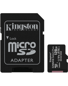 Cartão de Memória microSDXC Kingston Canvas Select Plus128GB UHS-I 100mb/s 