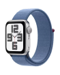 Apple Watch SE 2 40mm, GPS, Alumínio Silver, Pulseira Loop Winter Blue