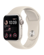 Apple Watch SE 2 44mm, GPS, Alumínio Starlight, Pulseira Esportiva Starlight