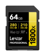 Cartão de Memória SDXC Lexar Professional Gold 64GB 1800x UHS-II 280MB/s