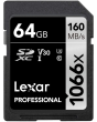 Cartão de Memória SDXC Lexar Profissional Silver 64GB 1066x UHS-I 160MB/s