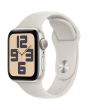 Apple Watch SE 2 44mm, GPS, Alumínio Starlight, Pulseira Esportiva Starlight