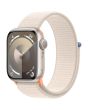 Apple Watch Series 9 45mm, GPS, Alumínio Starlight, Pulseira Loop Starlight